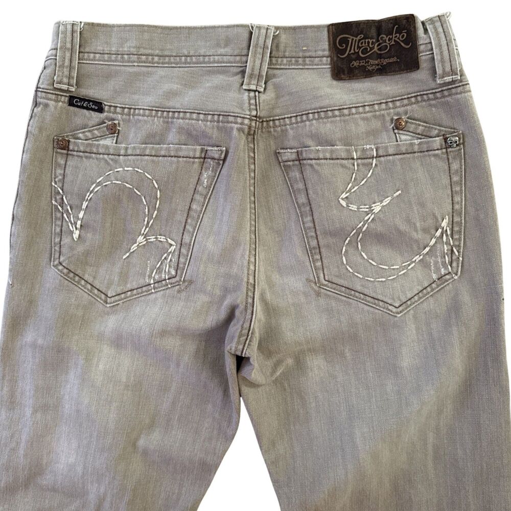 Marc Ecko The Burnout Jean Cut & Sew Boot Cut Jeans Mens 32x31 Brown Prime Cut